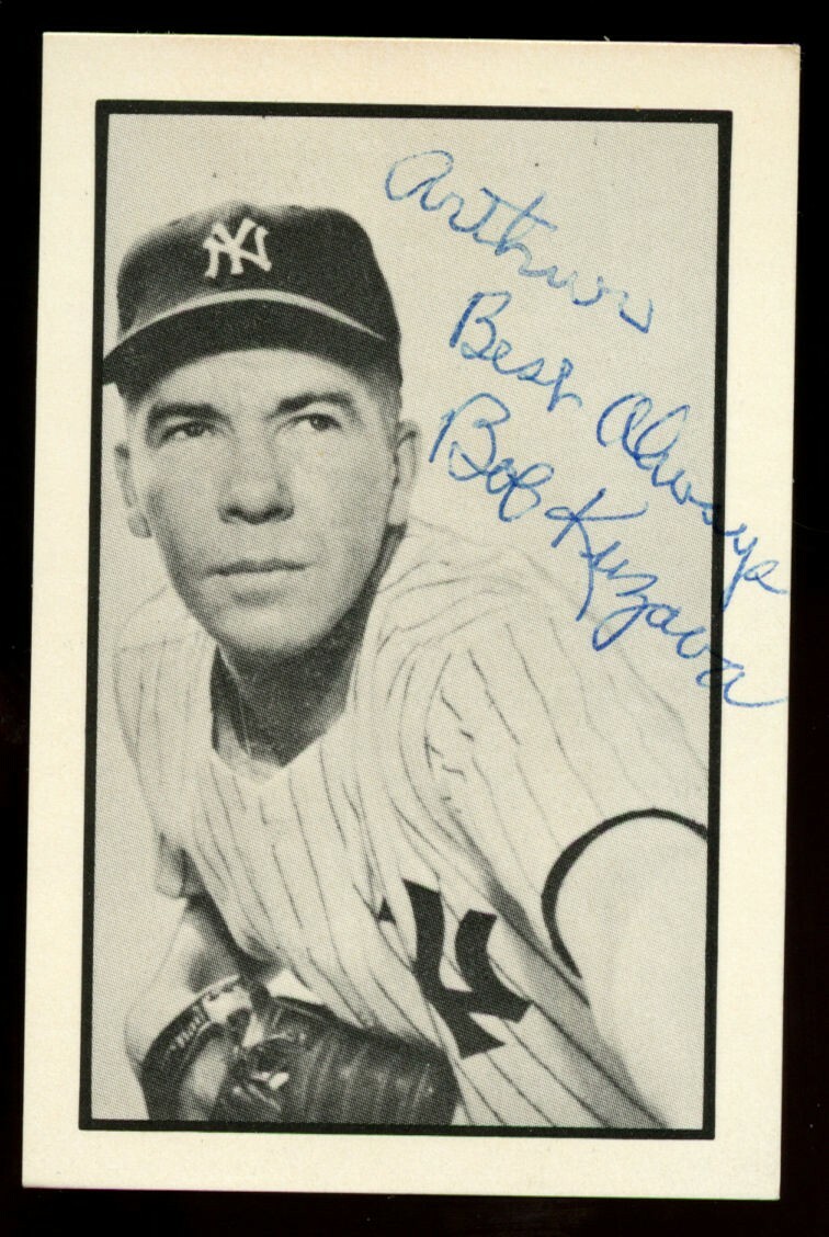 Bob Kuzava #33 signed autograph auto 1983 B.G.H.L.I. Bowman Baseball Card