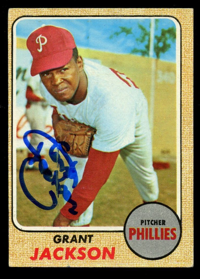 Grant Jackson #512 signed autograph auto 1968 Topps Baseball Trading Card