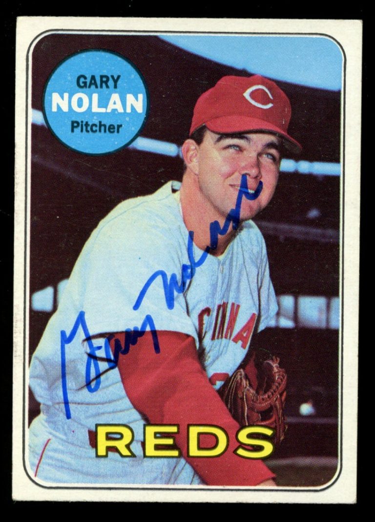Gary Nolan #581 signed autograph auto 1969 Topps Baseball Trading Card
