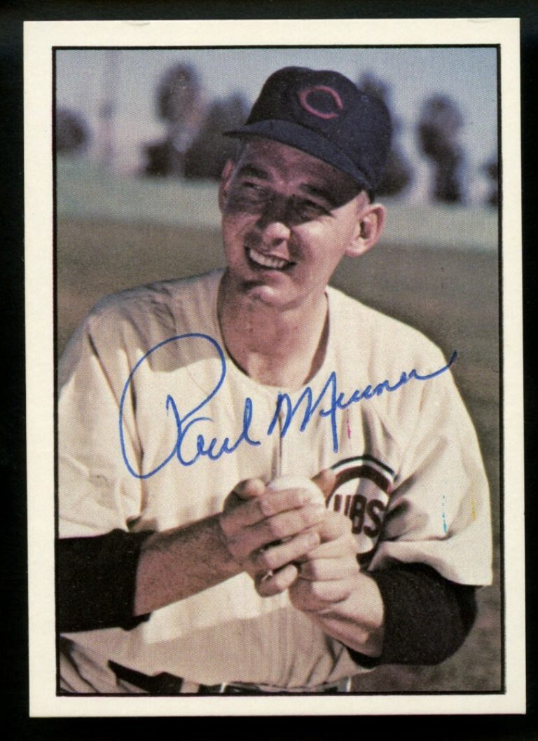 Paul Minner #163 signed autograph auto 1979 TCMA Baseball History Series Card