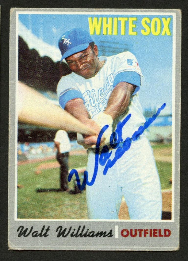 Walt Williams #395 signed autograph auto 1970 Topps Baseball Trading Card