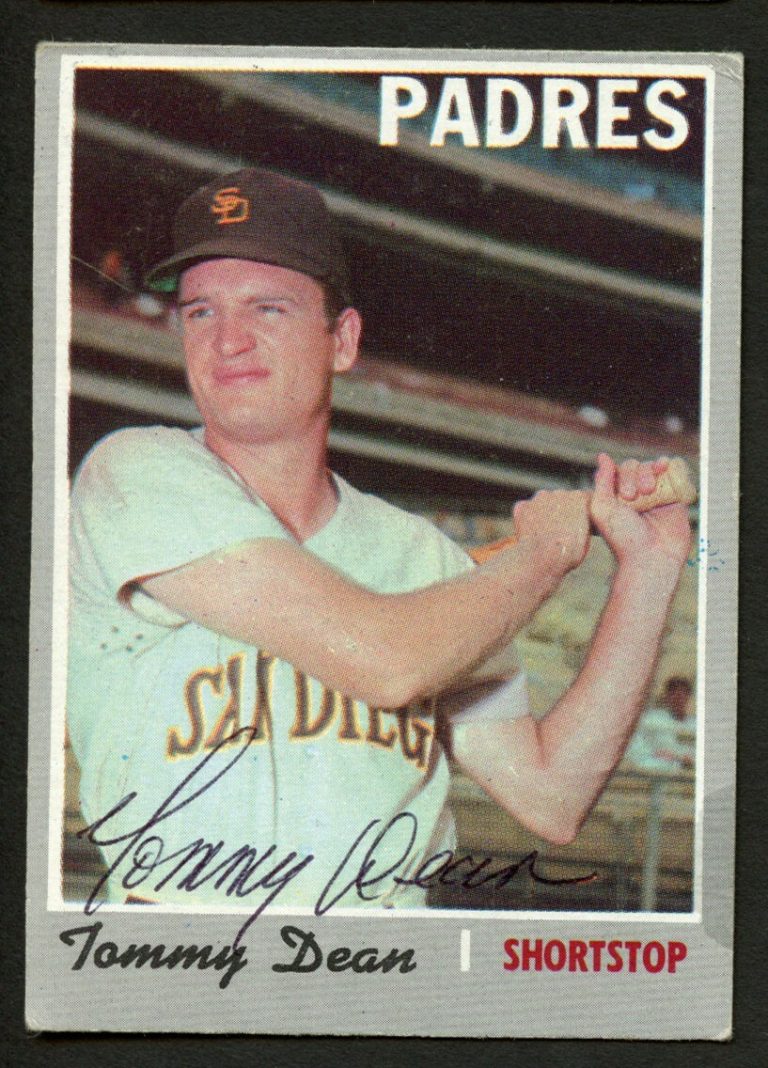 Tommy Dean #234 signed autograph auto 1970 Topps Baseball Trading Card
