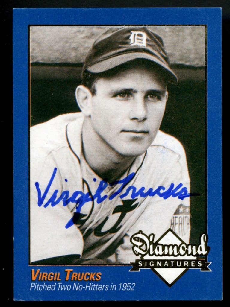 Virgil Trucks signed autograph auto 2009 Diamond Signatures Baseball Card ~