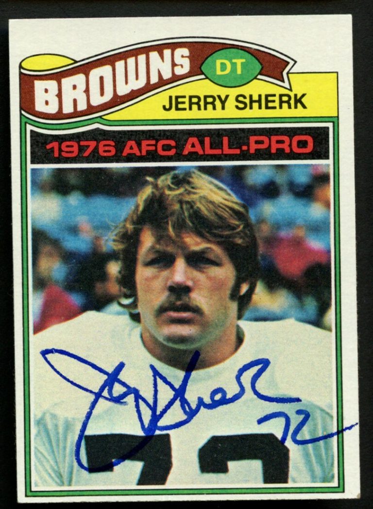 Jerry Sherk #420 signed autograph auto 1977 Topps Football Trading Card