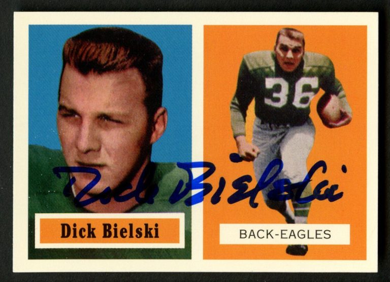 Dick Bielski #13 signed autograph auto 1994 Topps 1957 Archives Football Card