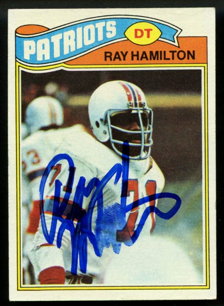 Ray Hamilton #334 signed autograph auto 1977 Topps Football Trading Card
