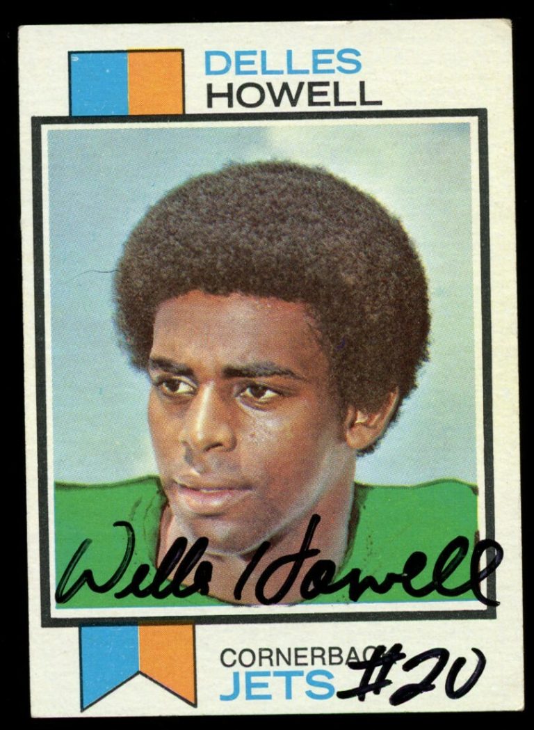 Delles Howell #507 signed autograph auto 1973 Topps Football Trading Card