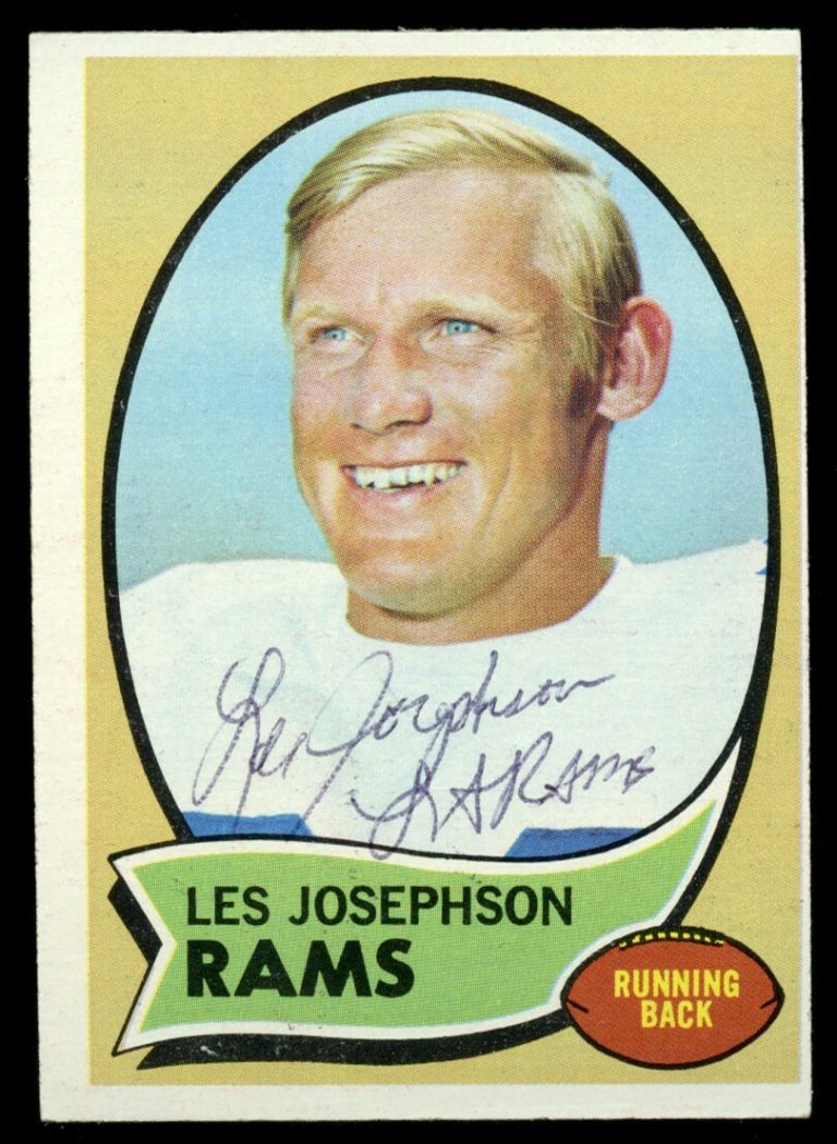 Les Josephson #253 signed autograph auto 1970 Topps Football Trading Card