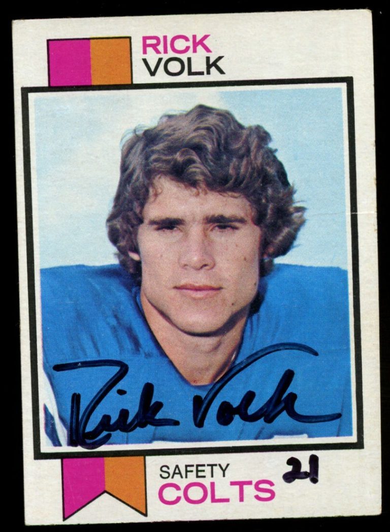 Rick Volk #105 signed autograph auto 1973 Topps Football Trading Card