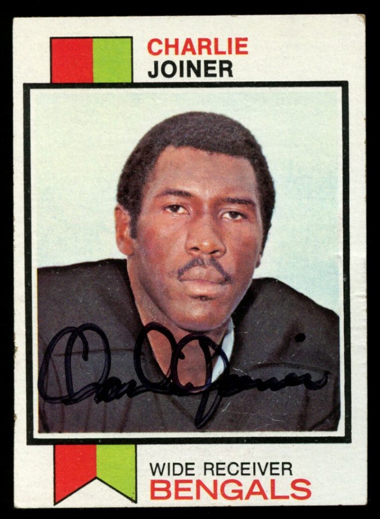 Charlie Joiner #467 signed autograph auto 1973 Topps Football Trading Card