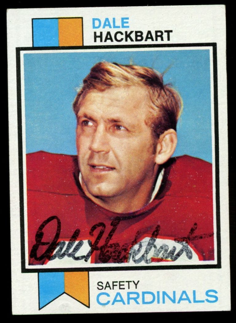 Dale Hackbart #428 signed autograph auto 1973 Topps Football Trading Card