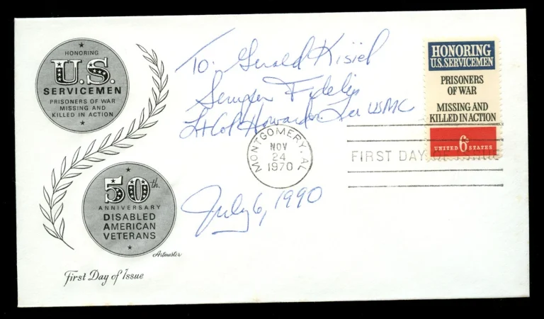 Howard Lee d2019 signed autograph FDC Medal of Honor Recipient USMC Vietnam