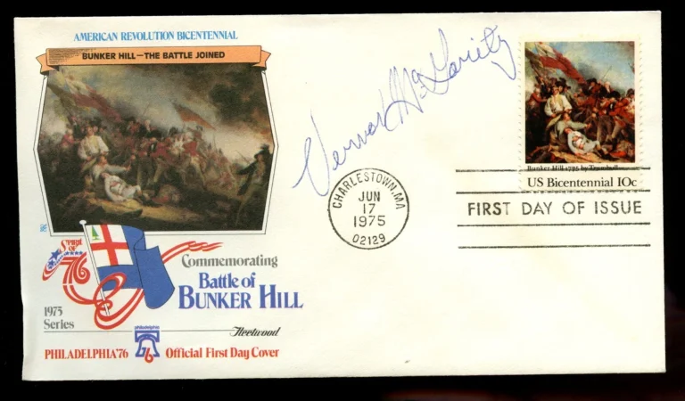 Vernon McGarity d2013 signed autograph FDC Medal of Honor Recipient Army Vietnam