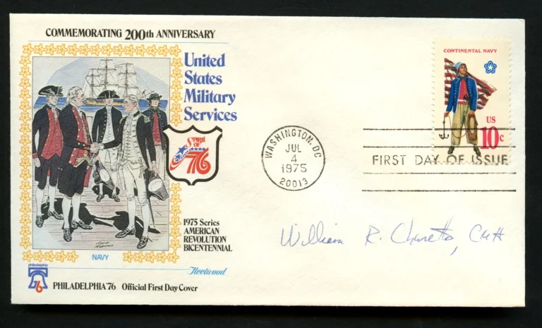 William Charette d2012 signed autograph FDC Medal of Honor Recipient USN Korea