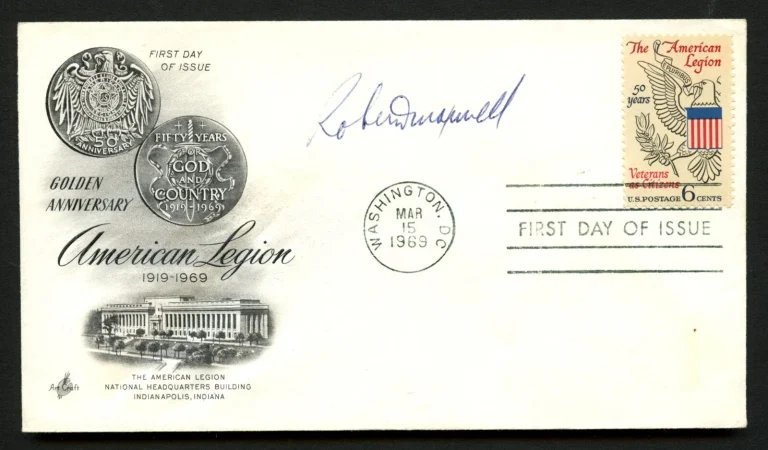 Robert Maxwell d2019 signed autograph FDC Medal of Honor Recipient US Army WWII