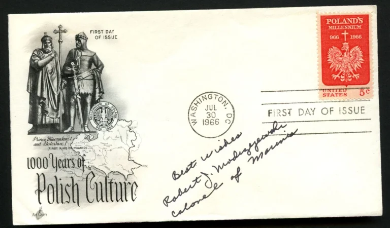 Robert Modrzejewski signed autograph FDC Medal of Honor Recipient USMC Vietnam