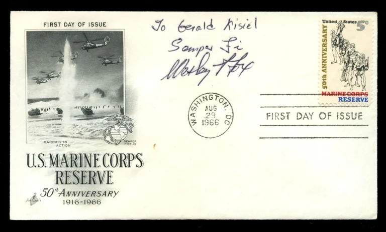 Wesley Fox signed autograph auto FDC Medal of Honor Recipient USMC Vietnam