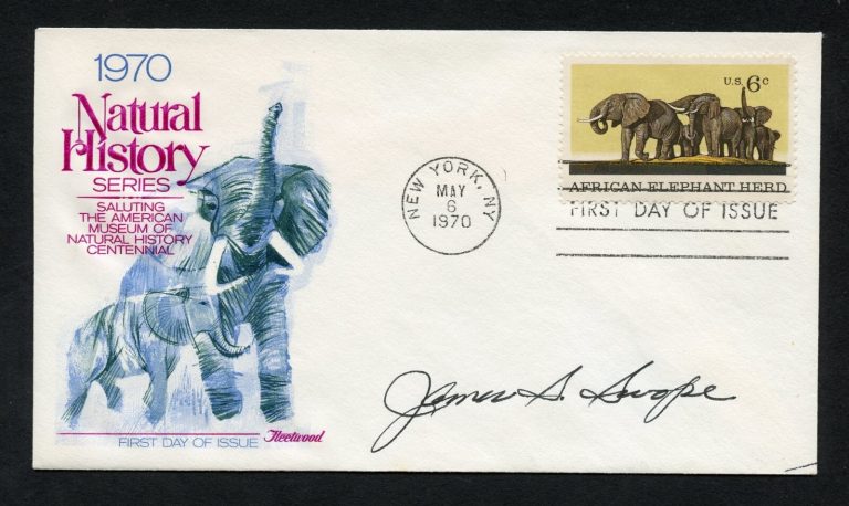 James S. Swipe signed autograph auto First Day Cover WWII ACE USN
