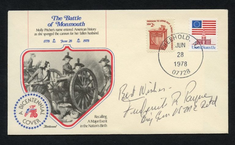 Frederick R. Payne d2015 signed autograph auto First Day Cover WWII ACE USMC