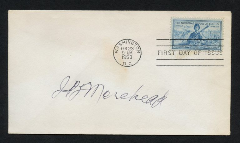 James B. Morehead d2012 signed autograph auto First Day Cover WWII ACE USAF