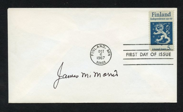 James M. Morris d2008 signed autograph auto First Day Cover WWII ACE USAAF
