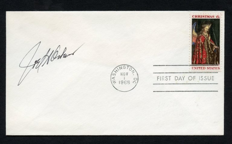 Joel A. Owens d2008 signed autograph auto First Day Cover WWII ACE