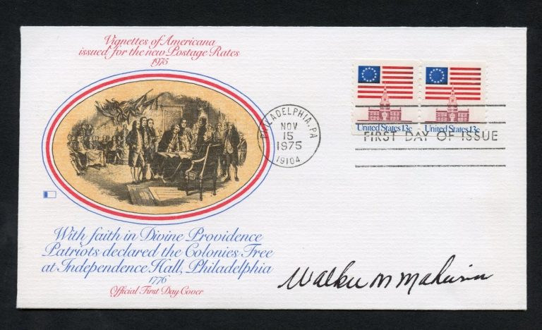 Walker M. Mahurin d2010 signed autograph auto First Day Cover WWII ACE USAAF