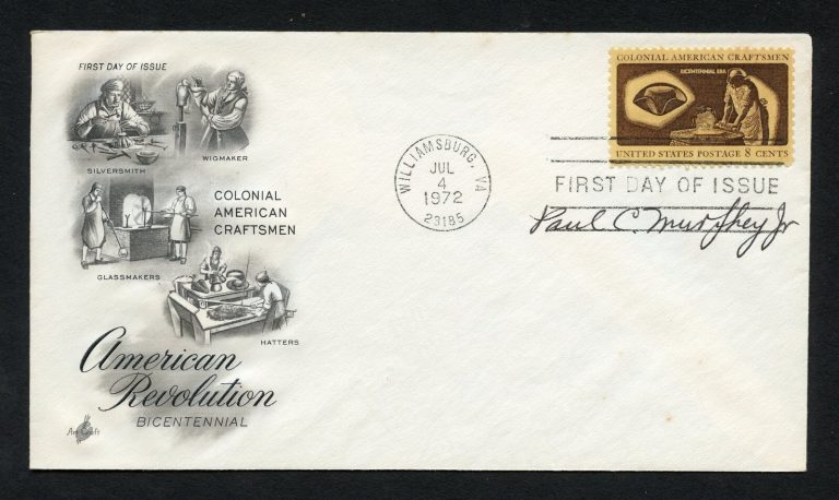 Paul C. Murphey Jr. d2006 signed autograph auto First Day Cover WWII ACE USAAF