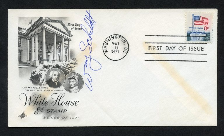 William J. Schildt d1999 signed autograph auto First Day Cover WWII ACE USAF