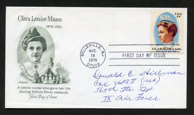 Donald E. Hillman d2012 signed autograph auto First Day Cover WWII ACE USAF