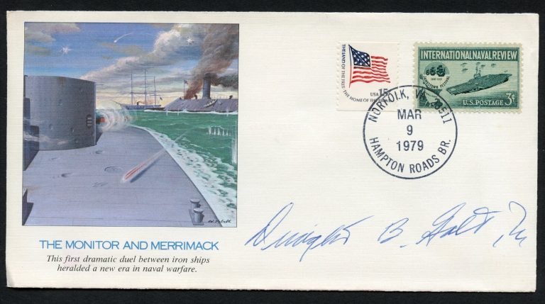 Dwight B. Galt signed autograph auto First Day Cover WWII ACE USN