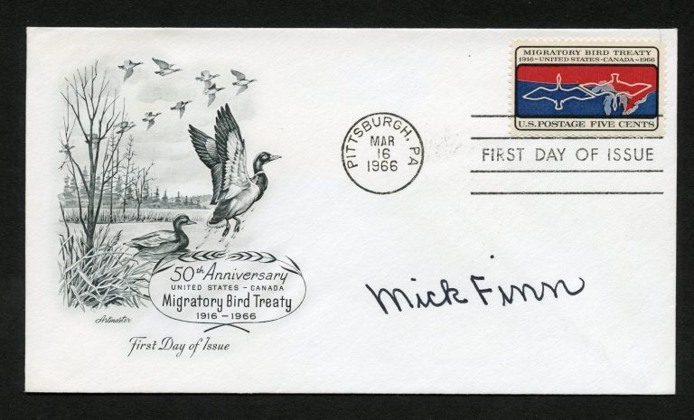Howard Mick James Finn d2003 signed autograph auto First Day Cover WWII ACE USMC