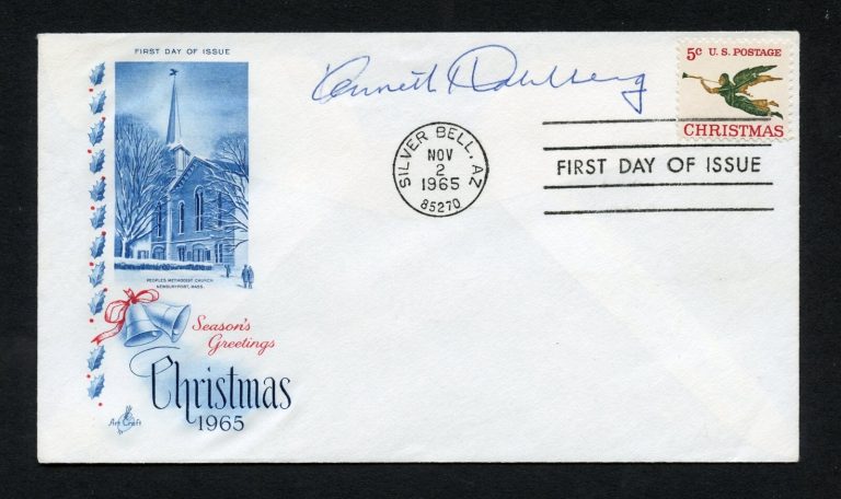 Kenneth H. Dahlberg d2011 signed autograph auto First Day Cover WWII ACE USAF