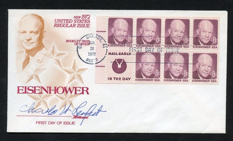 Charles W. Lenfest d2006 signed autograph auto First Day Cover WWII ACE USAF