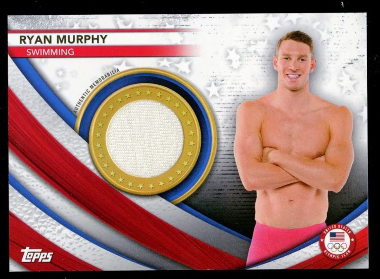 Ryan Murphy USAM-RM 2021 Topps Olympic Relic Memorabilia Card