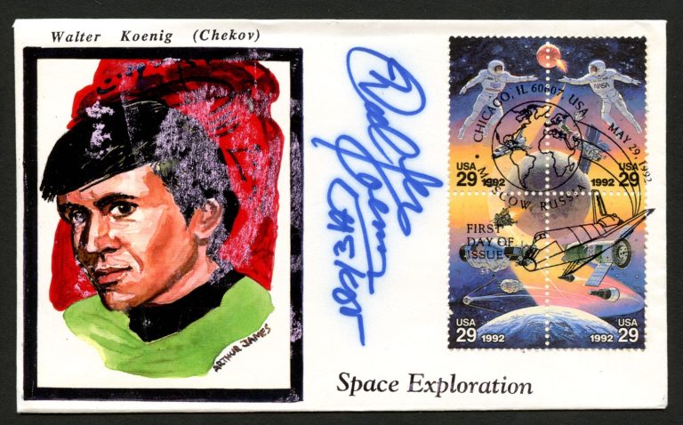 Walter Koenig signed autograph FDC Pavel Chekov in Star Trek Original Series BAS