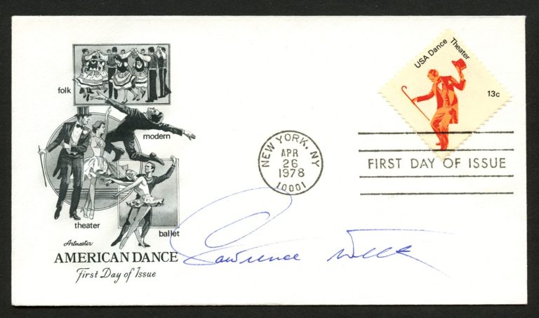 Lawrence Welk d1992 signed autograph auto FDC Accordionist / Talk Show Host BAS