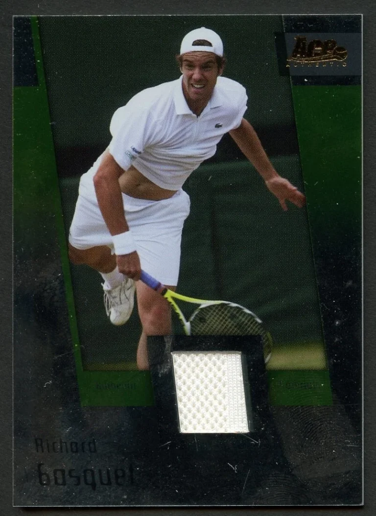 Richard Gasquet 2007 Ace Authentic JC7 Materials 10/24 Trading Tennis Card
