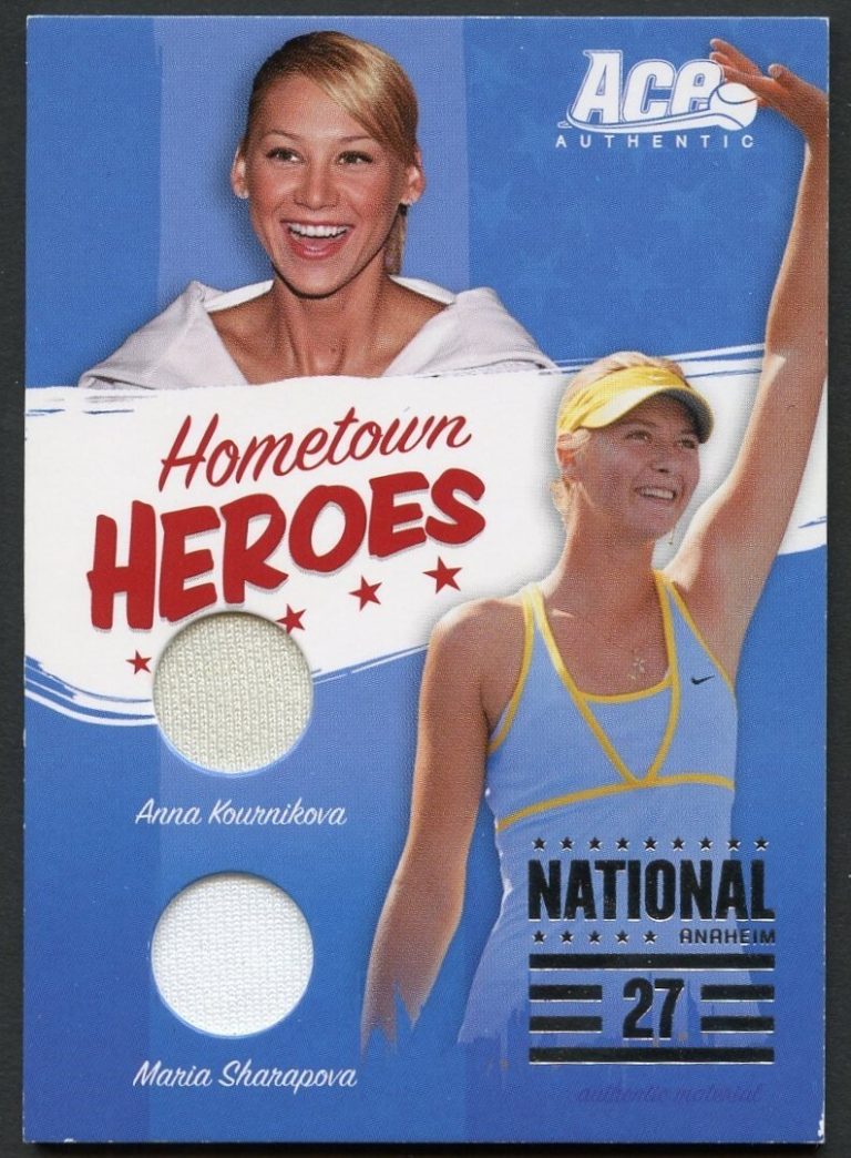 Sharapova Kournikova ACE 2006 HOMETOWN HEROES Dual Material #NAT-27  1066/1200