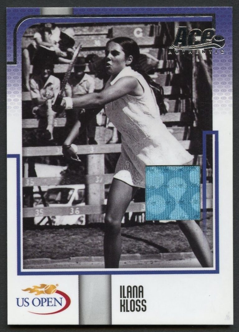 Ilana Kloss 2008 ACE Authentic #US20 US OPEN Fabric Tennis Trading Card 17/75
