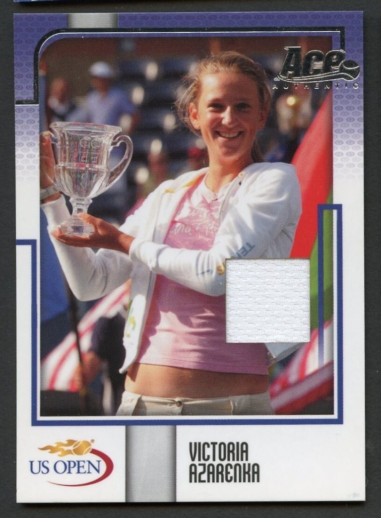 Victoria Azarenka 2008 ACE Authentic #US13 US OPEN Fabric Tennis Card 42/75