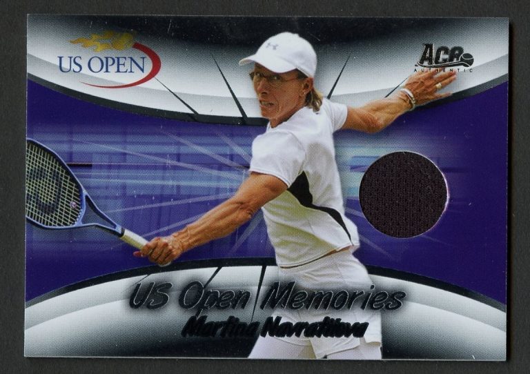Martina Navratilova #USOM-3 2007 ACE US Open Memories Fabric Tennis Card