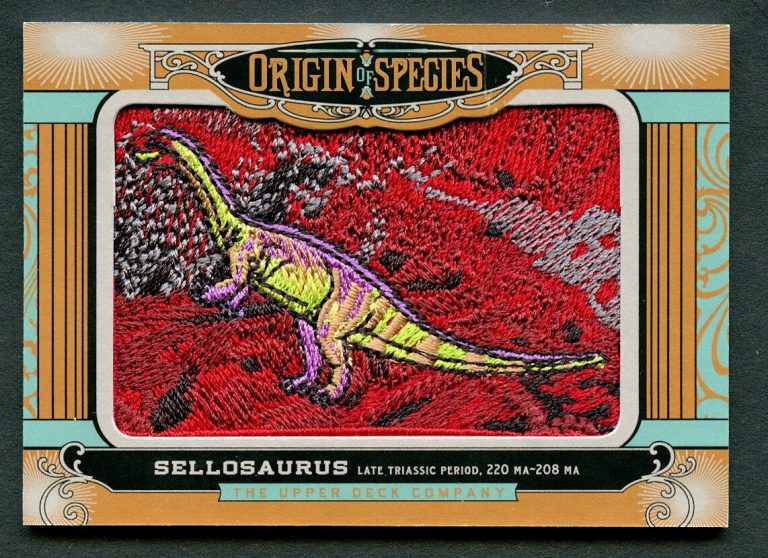 Upper Deck Goodwin Champions 2015 Origin of Species Sellosaurus Patch OS 133