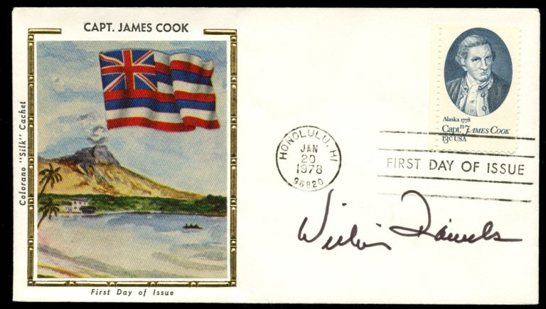 William Daniels signed autograph Postal Cover Voice of KITT in Knight Rider BAS