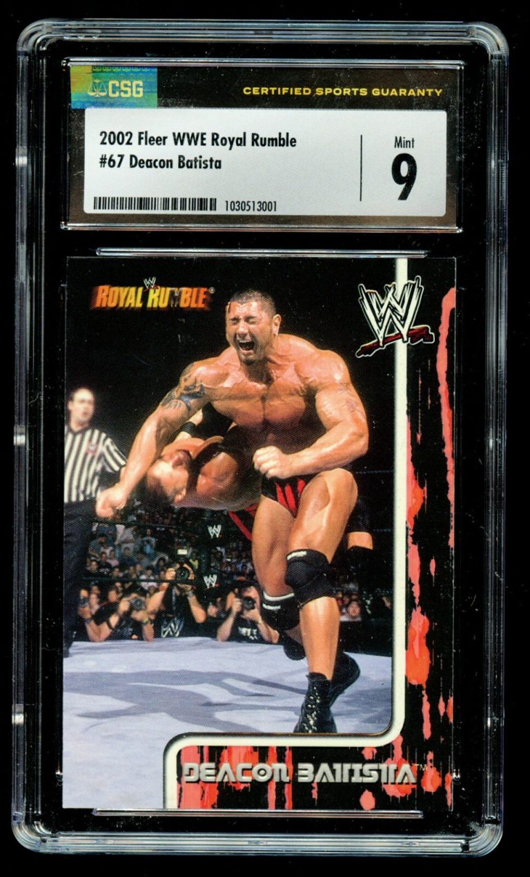 Deacon Batista #67 Fleer WWE Royal Rumble 2002 Wrestling Trading Card CSG 9