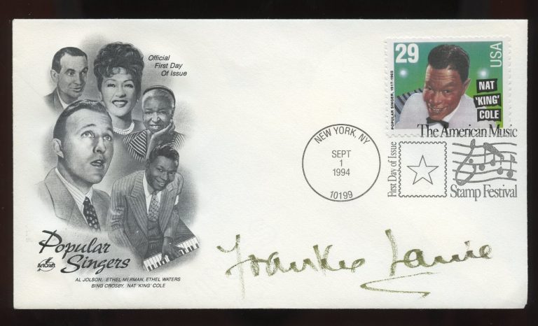 Frankie Laine d2007 signed autograph American Singer Songwriter and Actor FDC