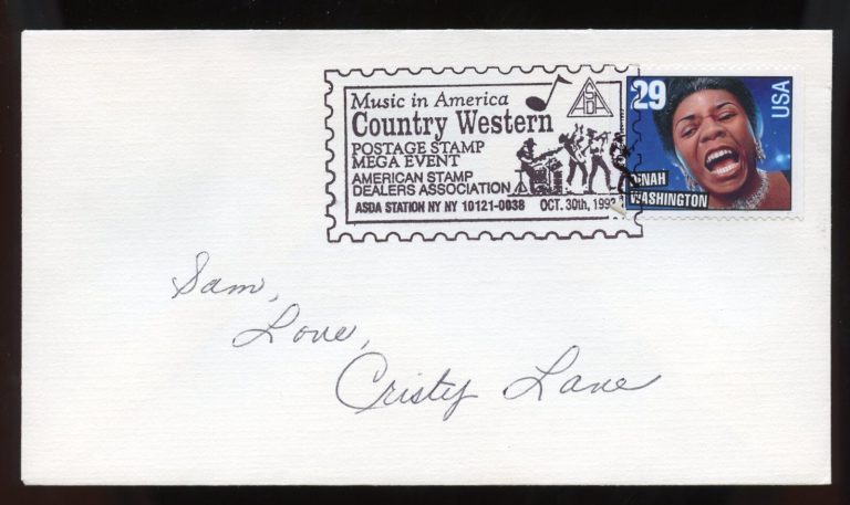 Cristy Lane signed autograph auto American Christian & Country Music Singer FDC
