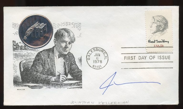 Jonathan Kellerman signed autograph auto American Novelist Psychologist FDC