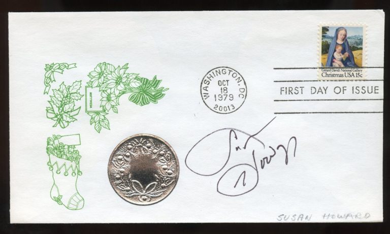 Susan Howard signed autograph auto Political Activist & Actress on Dallas FDC