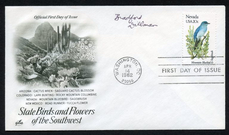 Bradford Dillman d2018 signed autograph auto Actor & Author First Day Cover